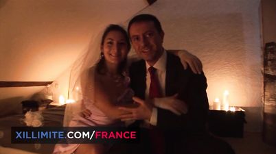 First night with the busty bride - French