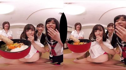 POV VR fetish hardcore with Busty Asian 10 - food fetish group sex orgy