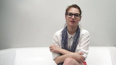 Amateur Babe With Glasses Sucks Dick - Blowjob