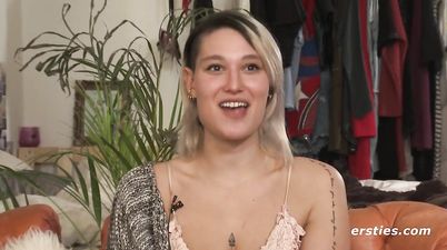 Sexy Curvy Blonde Babe with Big Ass Masturbates With Oil - solo scene