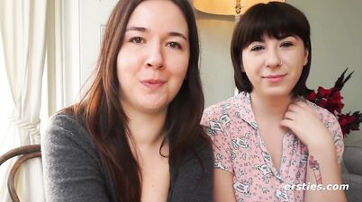 Cute Amateur Babes Have Sexy Fun With Whipped Topping - Euro Lesbian sex with petting