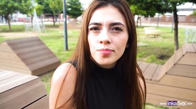 Estudiante adicta al sexo es pillada Camila Mush - Rough