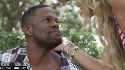 Big Black Dick Promised To Cum Inside My Married Pussy - busty blonde wife cheating