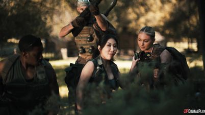Threesome with military babes - Machine Gunner Episode 3 - Damon Dice