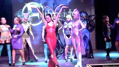 Gianna Michaels - Fashionista catwalk with busty Czech model diva - big natural tits
