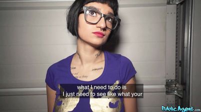 Nerdy French Brunette Fucks - Hot French Cock Rider - Erik Everhard