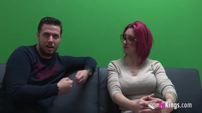 Amateur Spanish hardcore with kinky and busty pink haired babe