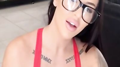 Angelique Noir sexy brunette slut - Angelique noir POV homemade