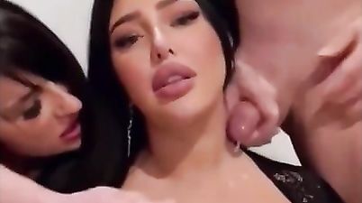Busty Brunette sluts in Orgy Leaked - Orgy with cumshots