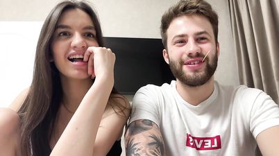 Teen Camgirl - Homemade couple show on webcam