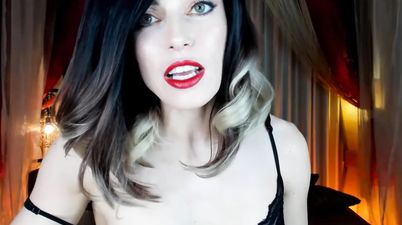 The Tiger Lady Teases: long leg fetish with busty brunette mom