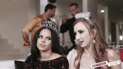 Birthday party turns into group sex with young horny chicks