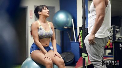 Perv Gym Spy - Kosame Dash gets Big Dick Surprise in Gym after Workout