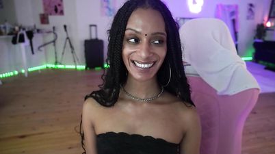 Indian Black 18yo Teen Camgirl - Amateur solo
