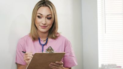 Naughty Nurse Babe fucked in Doctors Office - Anatomy Of Desire Scene with Damon Dice