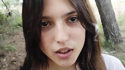 18yo Sexy Brunette Girl In The Forest (2K) - amateur hardcore