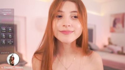 Pretty redhead 18yo Teen Germaine solo masturbation scene - homemade