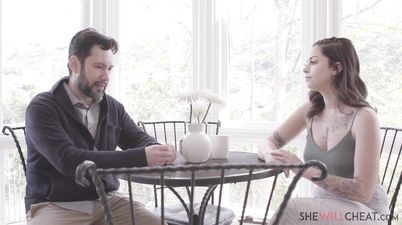 Sexy Brunette Daughter In Law Bella Luna lends her Father-in-law more than a helping hand - Bella Luna