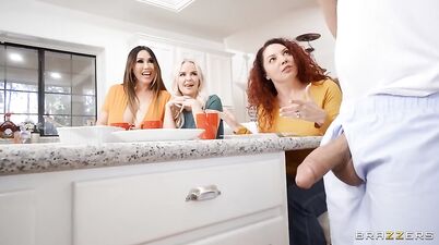 Hot Busty Friends Want Hubby's Big D: Foursome Group Sex Orgy with Xander Corvus, Kianna Dior, Robbin Banx, SlimThick Vic part 2