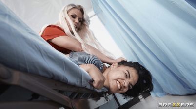 Nurse From Hell part 2: Brunette on Blonde Old and Young Lesbian Sex with Phoenix Marie, London River, Summer Col