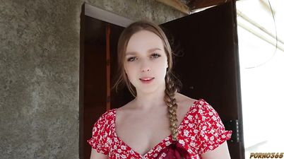 cheap russian whore in ugly dirty village house