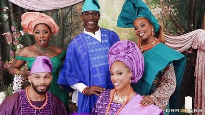 A Nigerian Owambe part 2: Interracial Threesome Starring Ebony Goddess Gogo Fukme, Brad Newman, August Skye, Tony Genius
