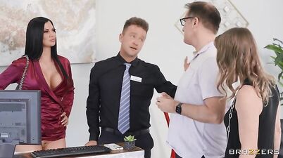 Freeuse Getaway Part 2 - Hotel Reception Scene with Van Wylde, and Brunette MILF Jasmine Jae