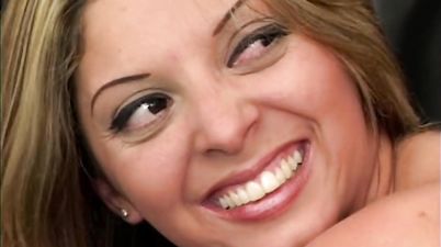 Girl in stockings fucks hard in the ass & swallows cum - Raylene anal