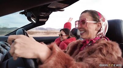 Three For The Road: MILF Cherie Deville, Dante Colle, and Petite Asian Brunette Lulu Chu in Reality Threesome hardcore