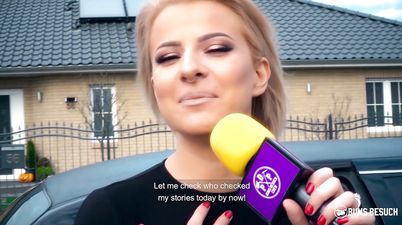 Bums Besuch - Busty Porn Star Dana Jayn Rides Amateur Fanboy 1 - Peter Korn