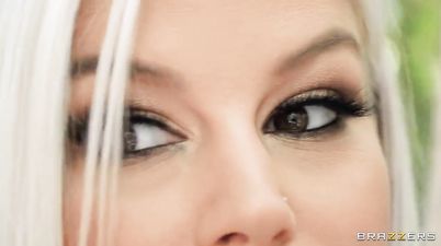 Julie Ass blonde MILF gives titjob and fucks - Big dick