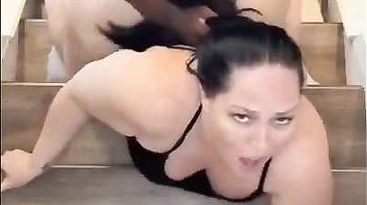 Shawna BBW takes some bbc and gets her cheeks clapped - Bbw