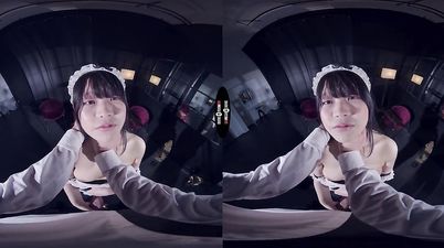 Sexy asian maid Riri gets her shaved pussy fucked hard - DarkRoomVR - 18-25