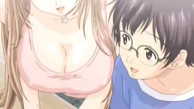 one guy one girl both pervs - big tits hentai