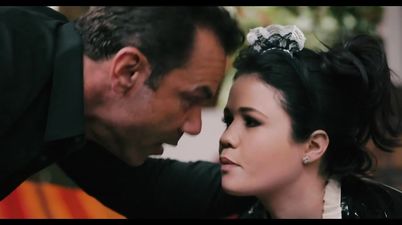 Hot Yhivi puts on latex maid outfit to please a stud