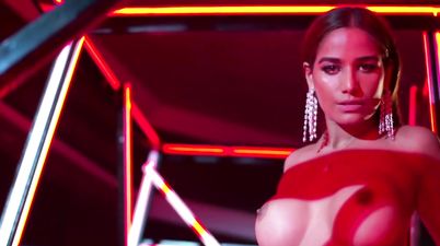 Exotic Indian babe with big fake tits