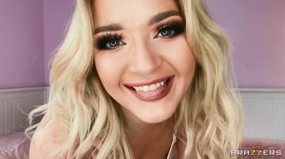 Lana's Big Natural Titty Tease Lana Wolf - blonde PAWG masturbating solo