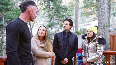 Snowbanging Sneaky Hardcore sex at Sky Resourt with Charles Dera and Luna Star