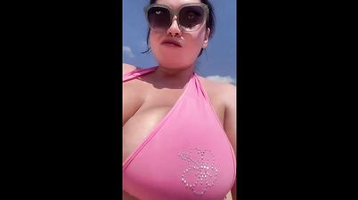 Social Media Babes with monster boobs - bikini