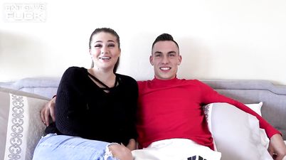 Young Couple has sex with cum on face - amateur hardcore