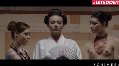 Erotic Lesbian Threesome - Sensual Czech Brunette Vanessa Decker Hardcore Fantasy Fuck - Max dior