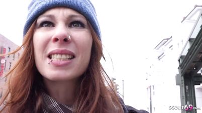 GERMAN SCOUT - ROUGH ANAL SEX FOR SKINNY GINGER TEEN LANA AT PICKUP CASTING IN BERLIN - German