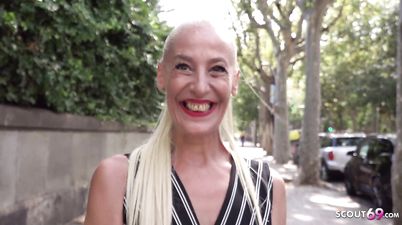 GERMAN SCOUT - FLEXIBLE FLOPPY TITS MATURE YELENA VERA PICKUP AND FUCK AT STREET CASTING - Yelena vera