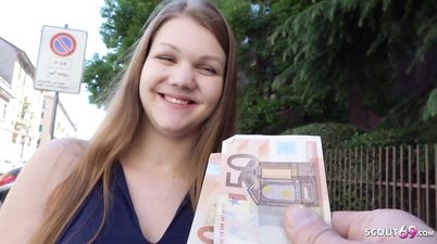 GERMAN SCOUT - COLLEGE TEEN AMANDA TALK TO FIRST ANAL SEX AT STREET CASTING - Casting