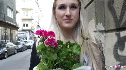 BLONDE CZECH TEEN DIANE SEDUCE TO ANAL FUCK AFTER COLLEGE AT CASTING - Euro Reality