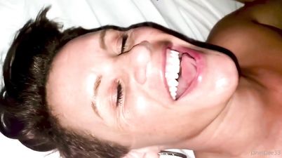Janel Dee - homemade amateur interracial hardcore with cumshot